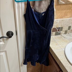 Altar'd State Navy Blue Mini Dress